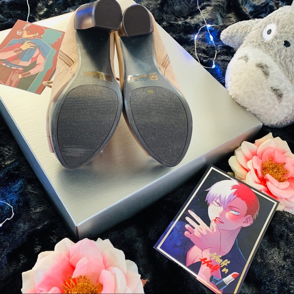 Cream Lace Up Open Toe Ankle Boot Heels - Picture 6 of 7